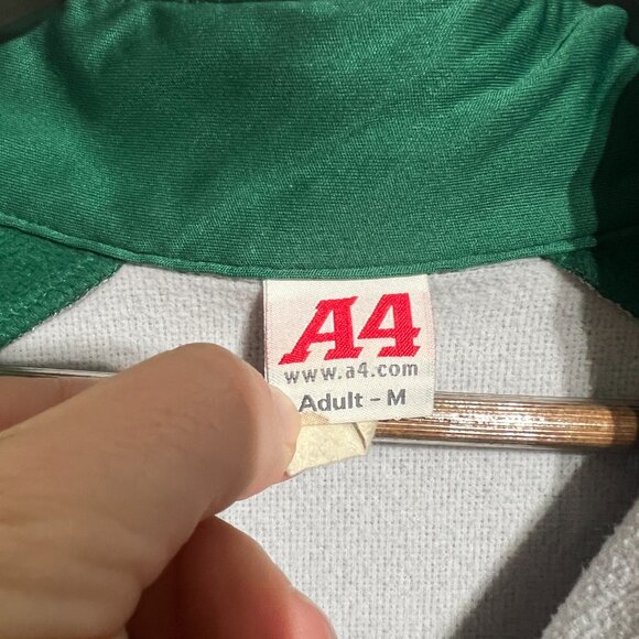 Dartmouth G1/4 Zip Gray and Green Medium Ivy League Pullover - Picture 2 of 4